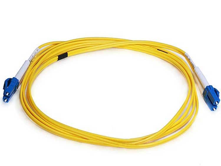 LC-LC 9/125  Duplex Single-Mode Fiber Optic Cable - Yellow - 3M