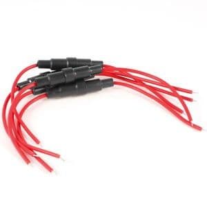 24cm 5x20 Fuse Holder Case with 22AWG Wire Cable