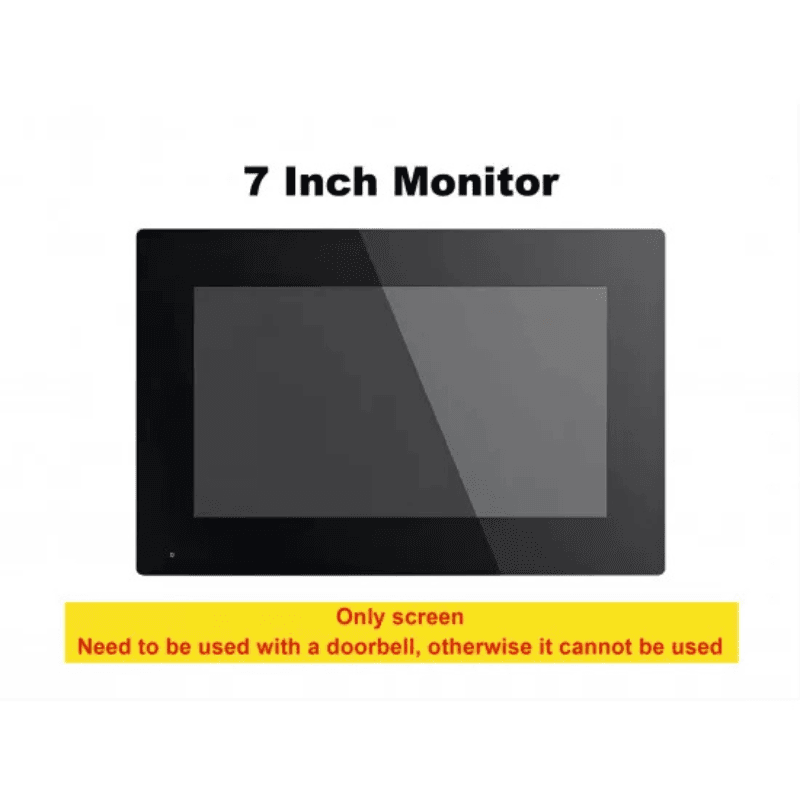 7 Inch White Monitor with Touch Screen For Tuya Smart Hybrid Video Door Phone