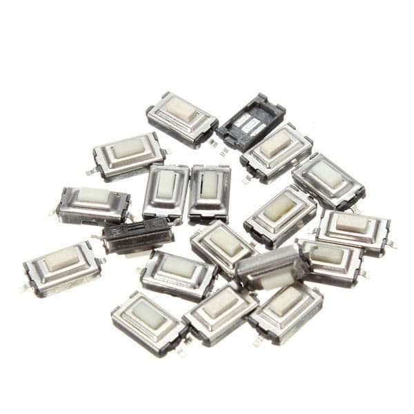 SMD PCB Tactile Push Button Switch 2 Pin 6 x 3.5 x 2.5mm