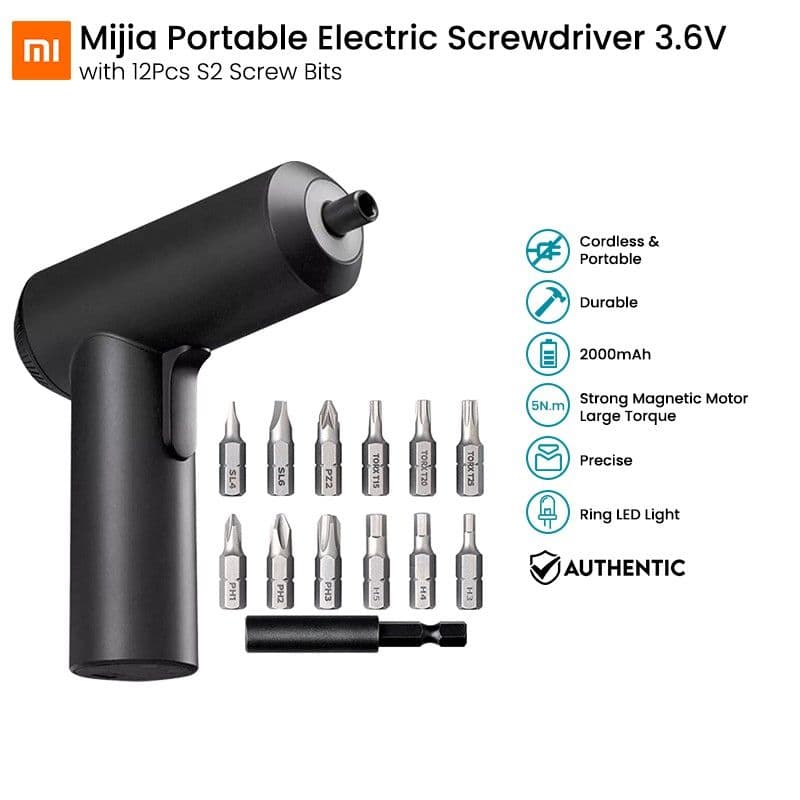  3.6V 2000mAh Cordless Rechargeable Screwdriver