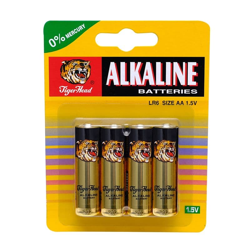 Tiger Head 4XAA Alkaline Battery LR6 1.5V