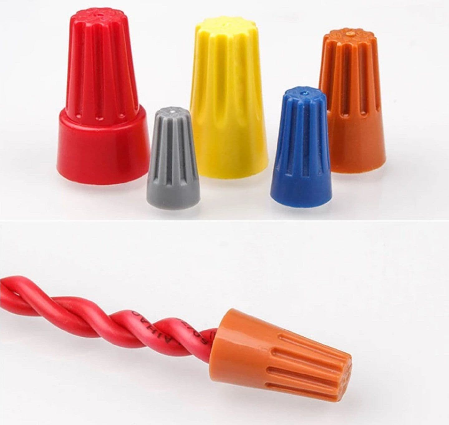 Anti-fire Wire Connector Terminal Twist Electrical Nut P1 Grey
