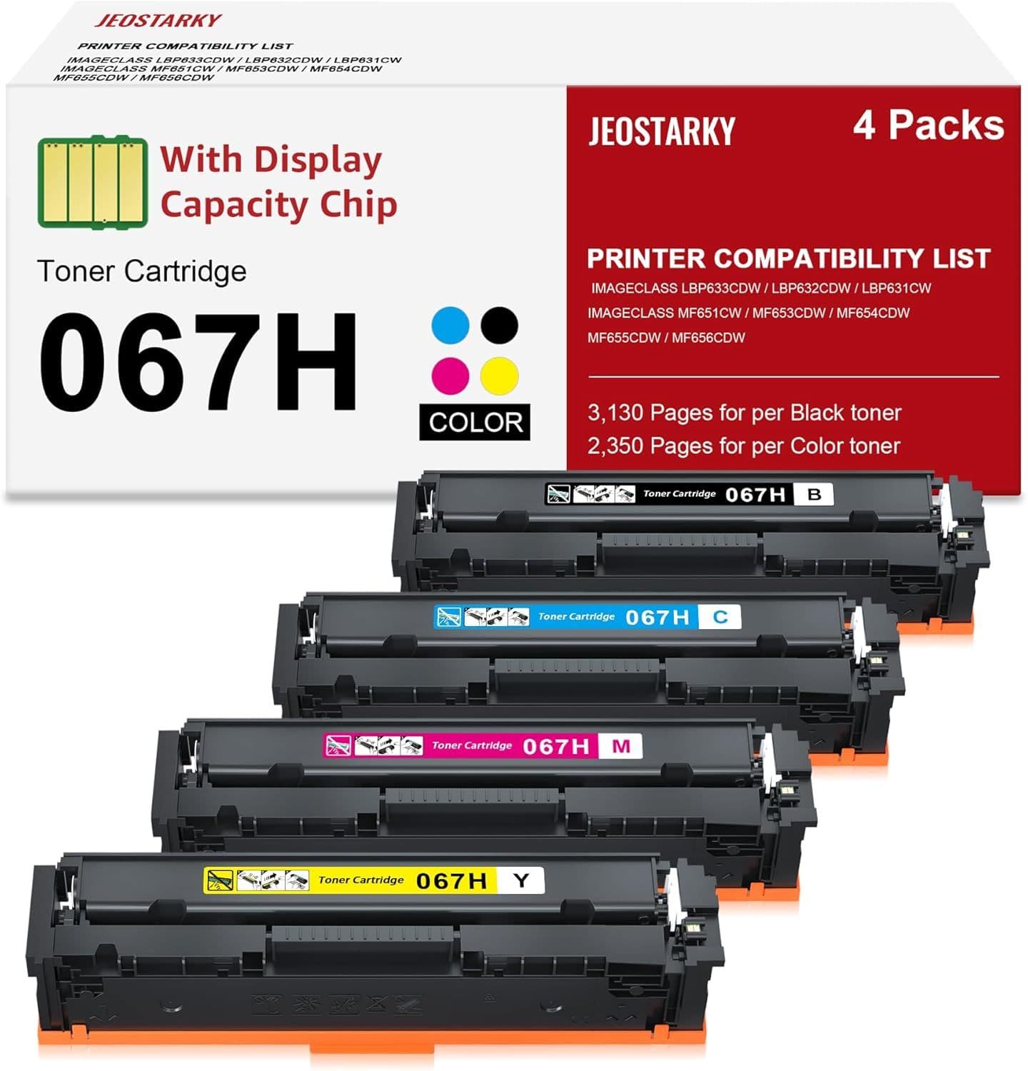 Toner Compatible CANON 067H, MF656Cdw LBP632Cdw MF654Cdw