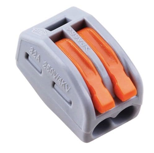 Wago 2 Way Electrical Wire Connector 