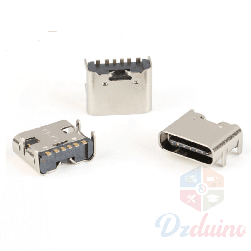  USB Type C 6P SMT Socket Connector