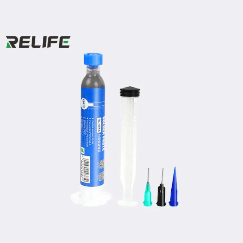 RELIFE RL-404S – Pâte à souder sans plomb 138 °C pour réparations électroniques de précision