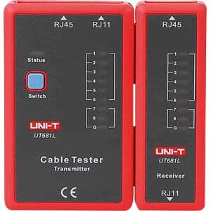 UT681L Cable tester for RJ11 and RJ45