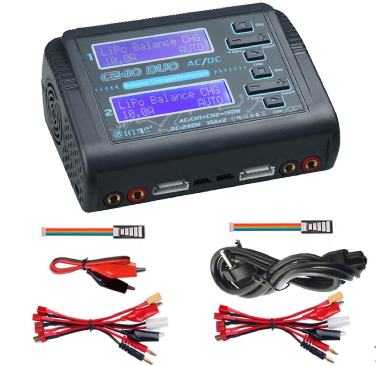 C240 Duo Lipo Chargeur Déchargeur Double Canal Balance