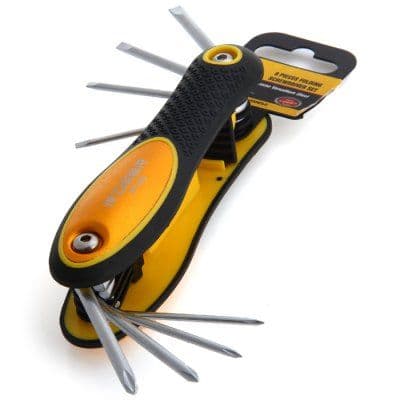 R'DEER RT - 8D 8 in 1 Slotted / Cross Folding Screwdriver Set