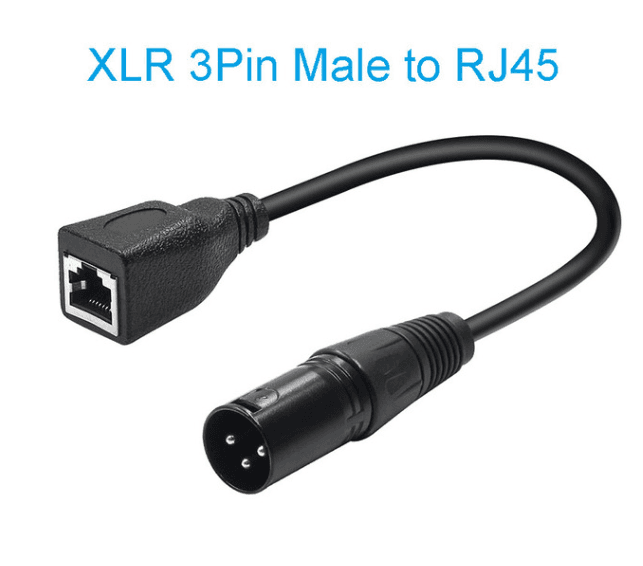 3pin XLR Male to RJ45 Female