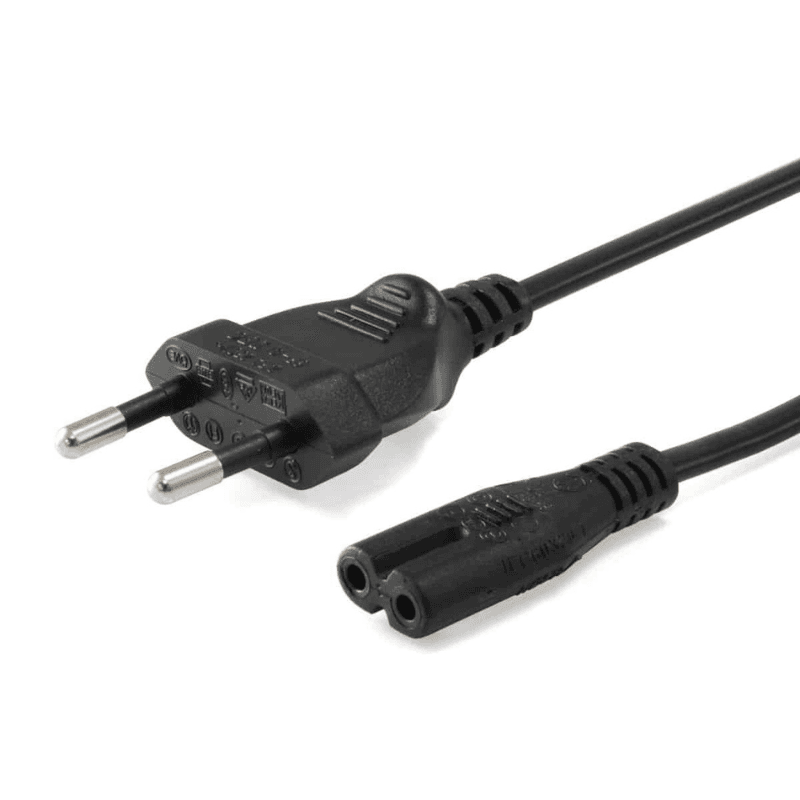 Power Cable 2-Pin EU Plug, 1.5m