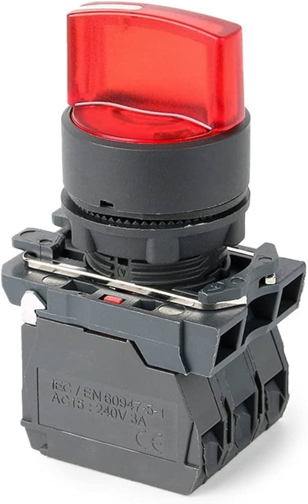 220V LED Switch N/O+N/C Selective Self-Lock