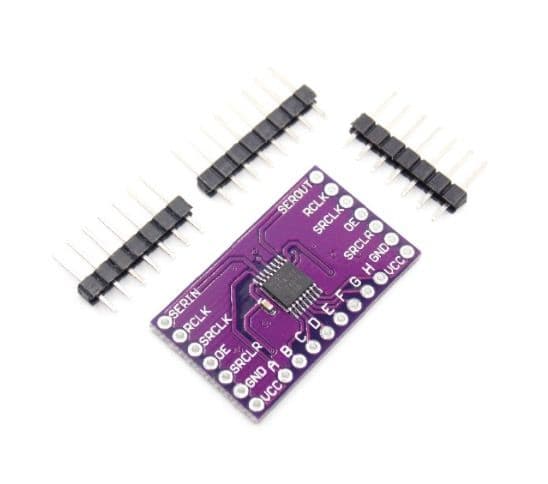 74HC595 Registre à décalage 8 bits avec enregistrement 