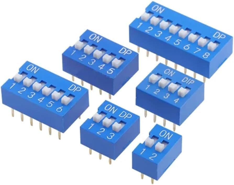 Blue 2.54mm Dip Switch DS-02