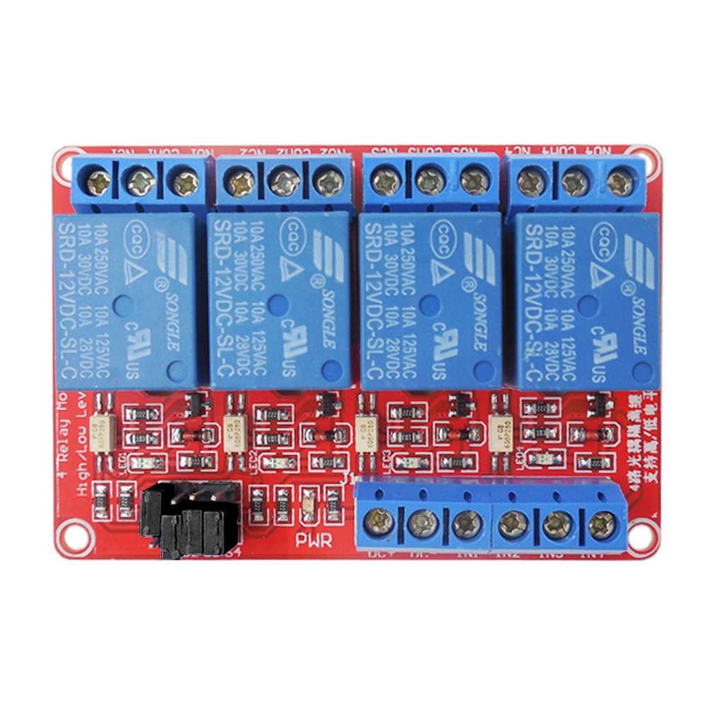 4 Channel Relay Module With Optocoupler 12V