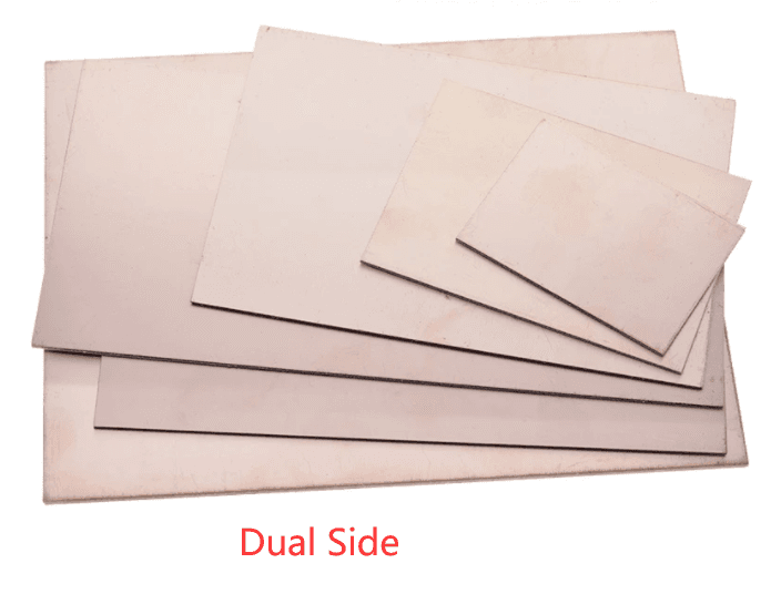 صفيحة نحاسية مزدوجة الجوانب 10X20cmX1.5mm