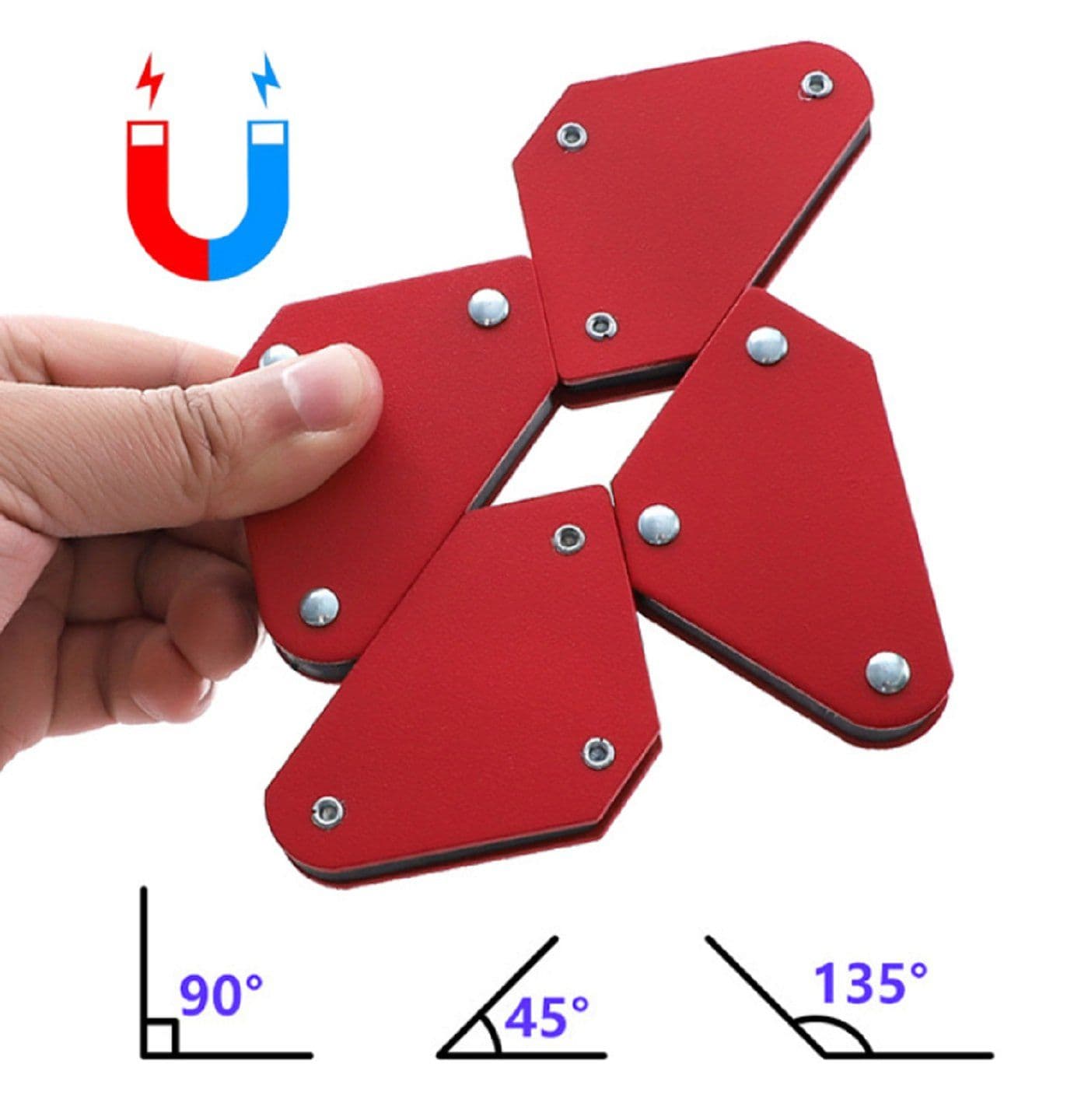 4pcsWelding Magnetic Square Holder  