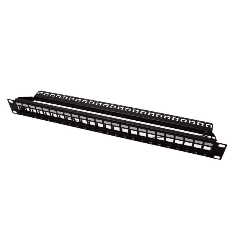 ROLINE 26.11.0360 Empty Patch Panel Compatible Keystone Core 24 Ports
