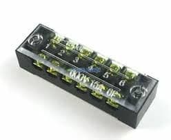 600V 15A TB-1504 Dual Row 6 Screw Terminal Block 