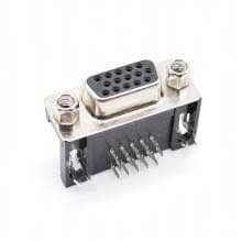 DR15 Female connector right angle - 3 Row