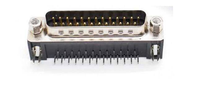 DR25 Male connector right angle