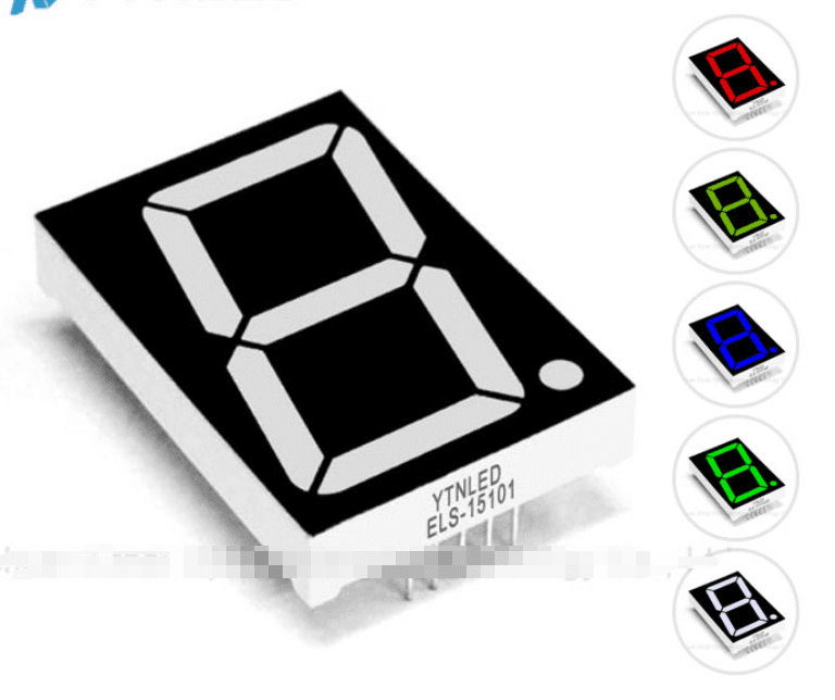 Common Anode 1 Bit Digital Tube 7 segment 2.3 inch