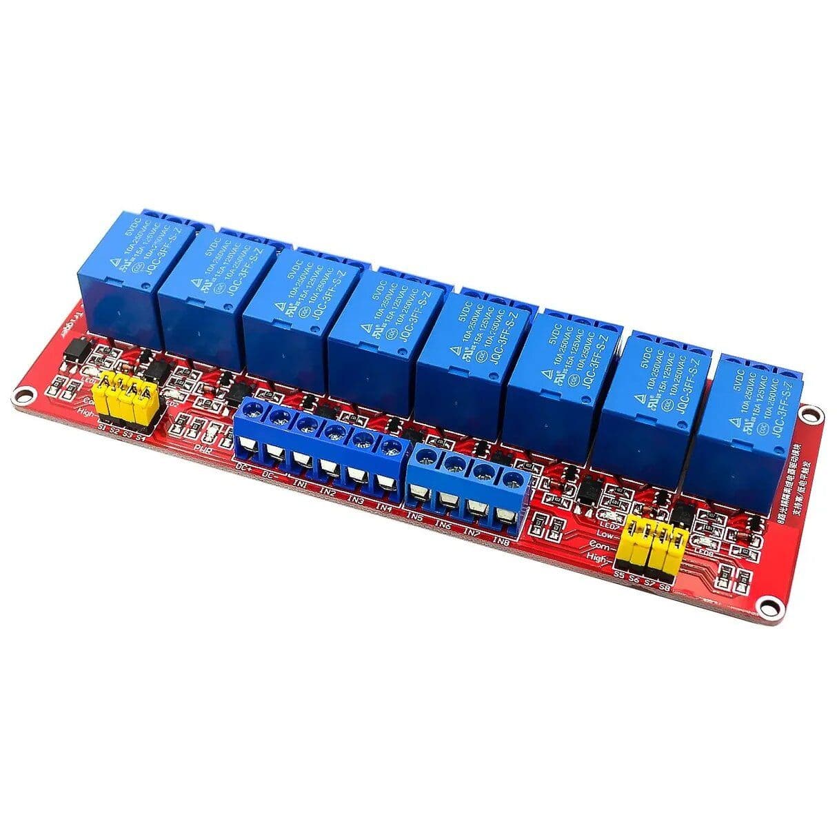 8 Channel Relay Module With Optocoupler 12V