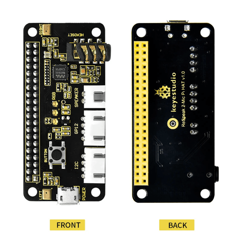Keyestudio ReSpeaker 2-Mic HAT V1.0 