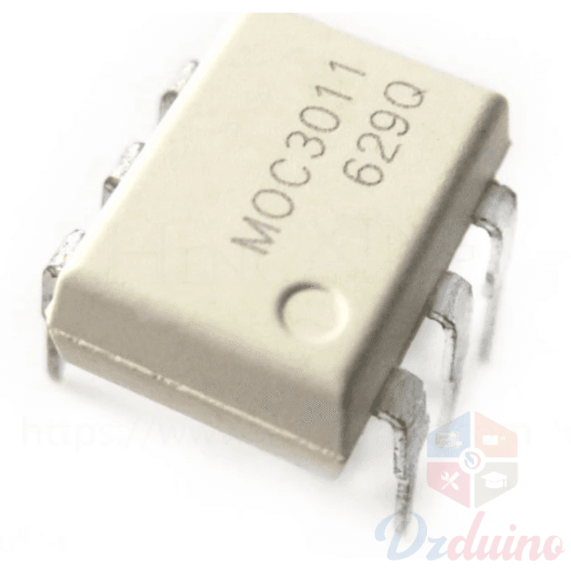MOC3011 IC - 6 Pin DIP Optocoupler Optoisolator - TRIAC Driver Output