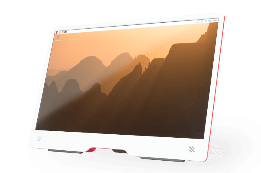 Raspberry Pi Monitor Red/White 15.6" Full HD