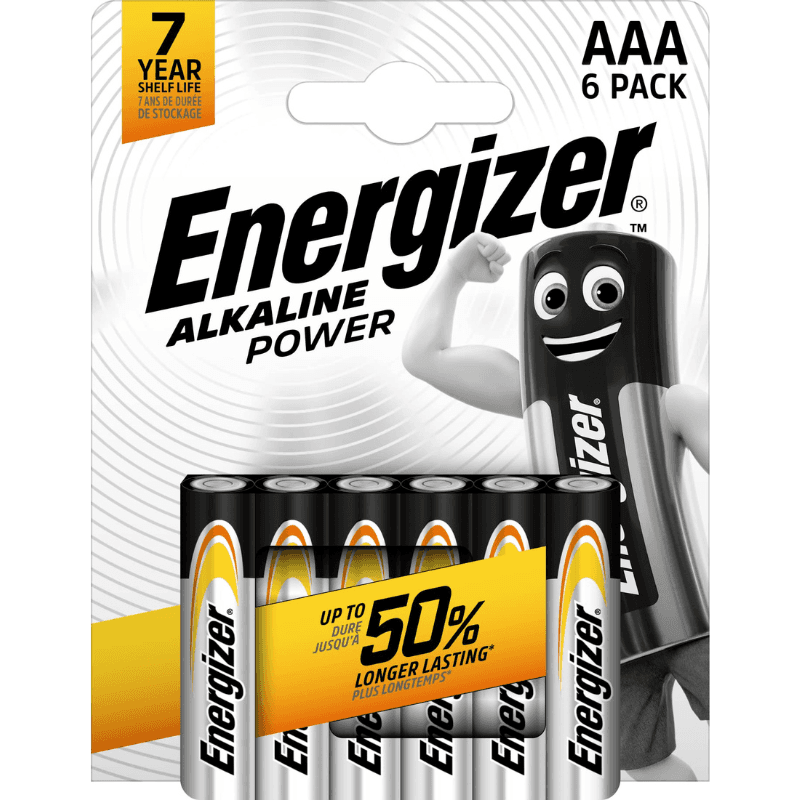 Energizer Alkaline Power 6 × AAA Batteries