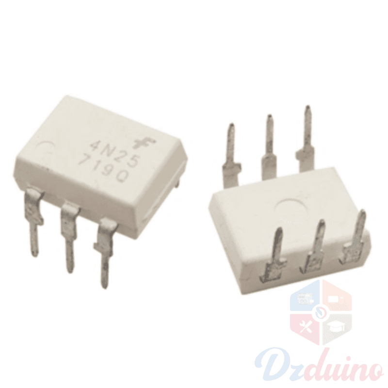 4N25M DC Optocoupler، من خلال الفتحة، 6-Pin PDIP