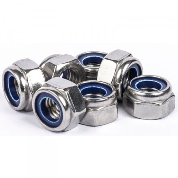 Inox Insert Hex Locknut M5