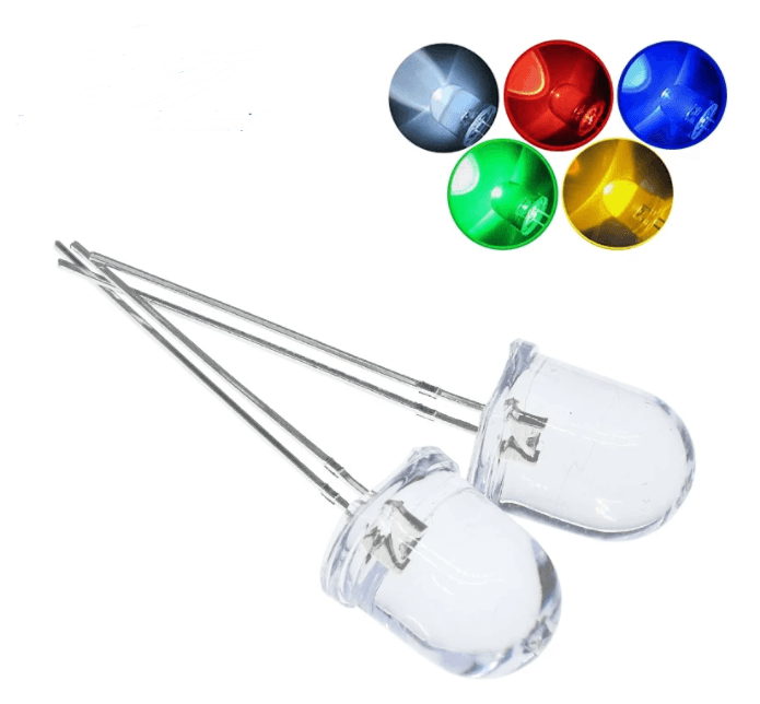 10mm LED  Rouge, Vert, Jaune, Blue, Blanc 