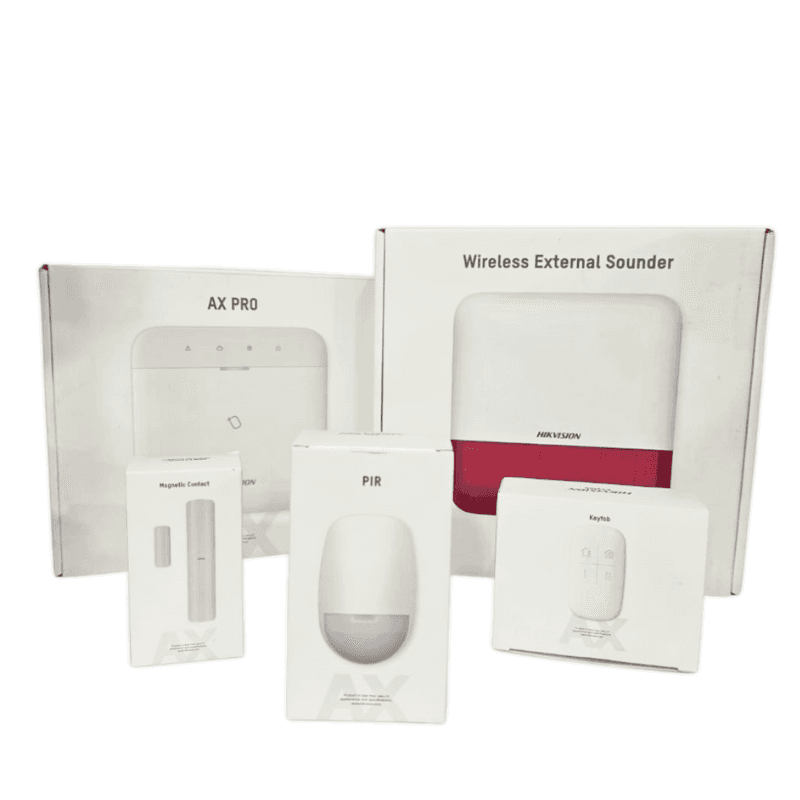 Hikvision DS-PWA64-Kit-WE – Kit Alarme Sans Fil AX Pro 64 Zones (LAN / Wi-Fi / 2G)