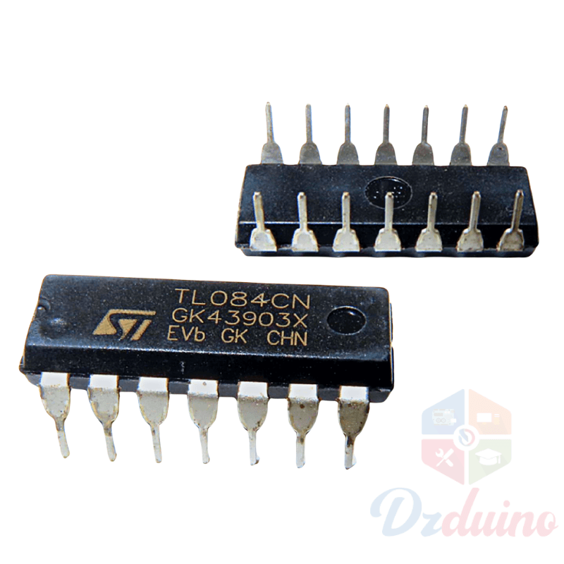 مضخم تشغيلي للإدخال رباعي JFET TL084 (Op-Amp) IC DIP-14