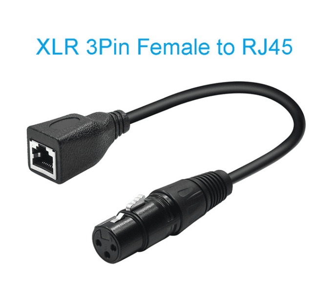 3pin XLR Female to RJ45 Female