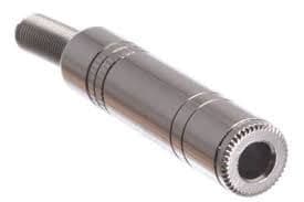  Metal 6.35 mm female 1/4 " stereo jack socket connector