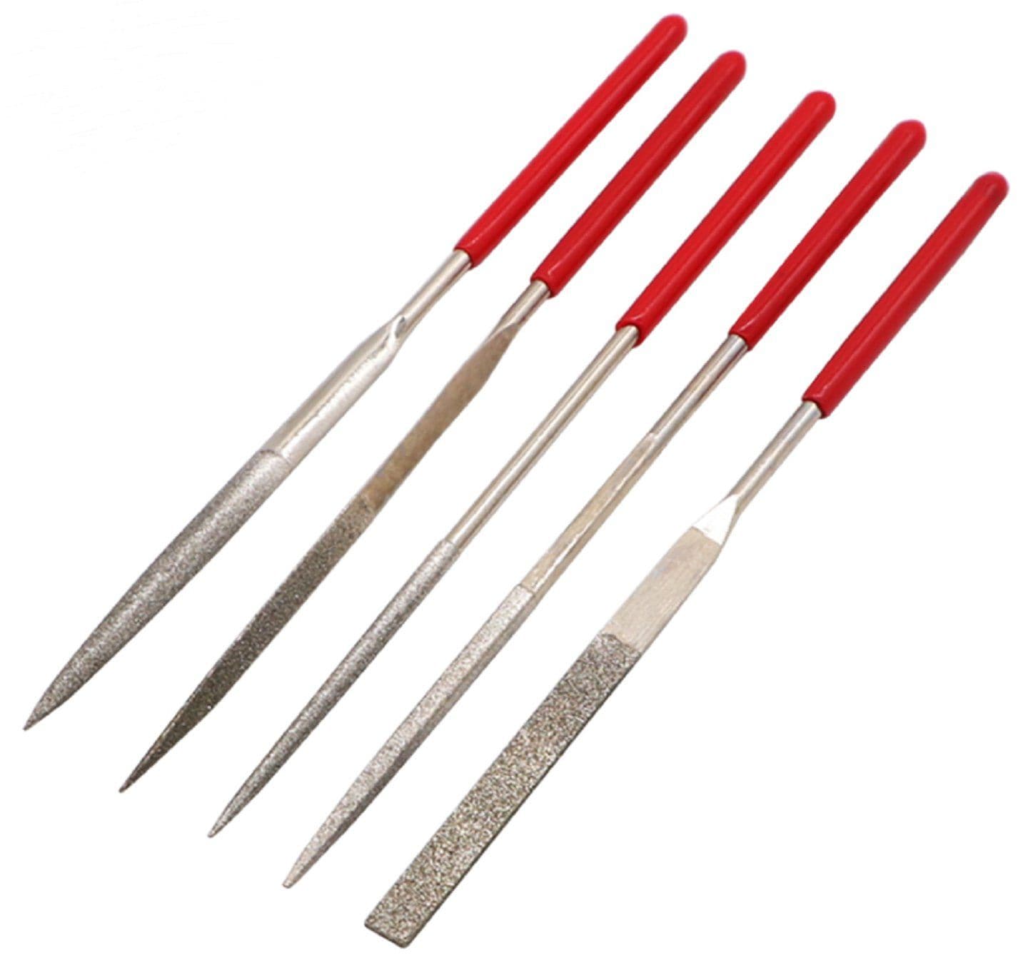 5pcs diamant poignée d'aiguille140X3mm