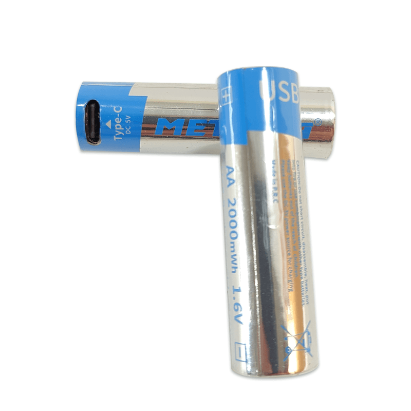 Batterie AA rechargeable USB Li-ion portable de type C 1.5V 2500mWh