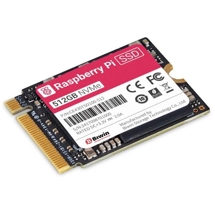 SSD hard drive for Raspberry Pi 5 256GB