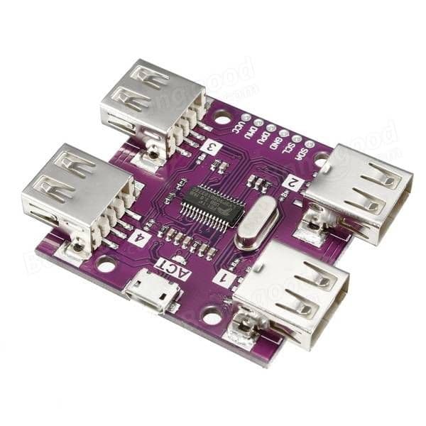 USB 2.0 HUB 4-Port Controller Module High Speed DC 5V 500mA
