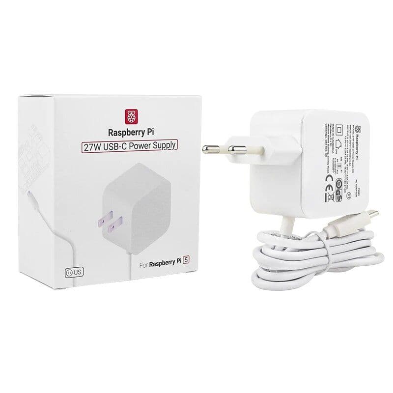 Alimentation officielle Raspberry Pi 5 27W USB-C 5.1V 5A