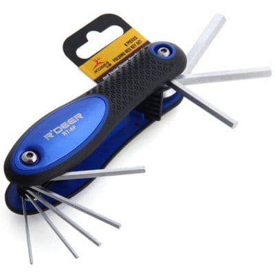 R'DEER RT-8F 8 in 1 Folding Hex Key Set