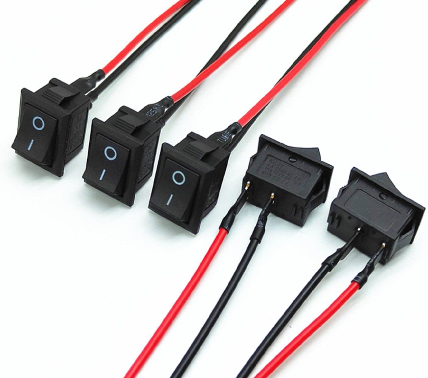 KCD1 Rocker switch 2 Position button switch 15X21mm with Wire