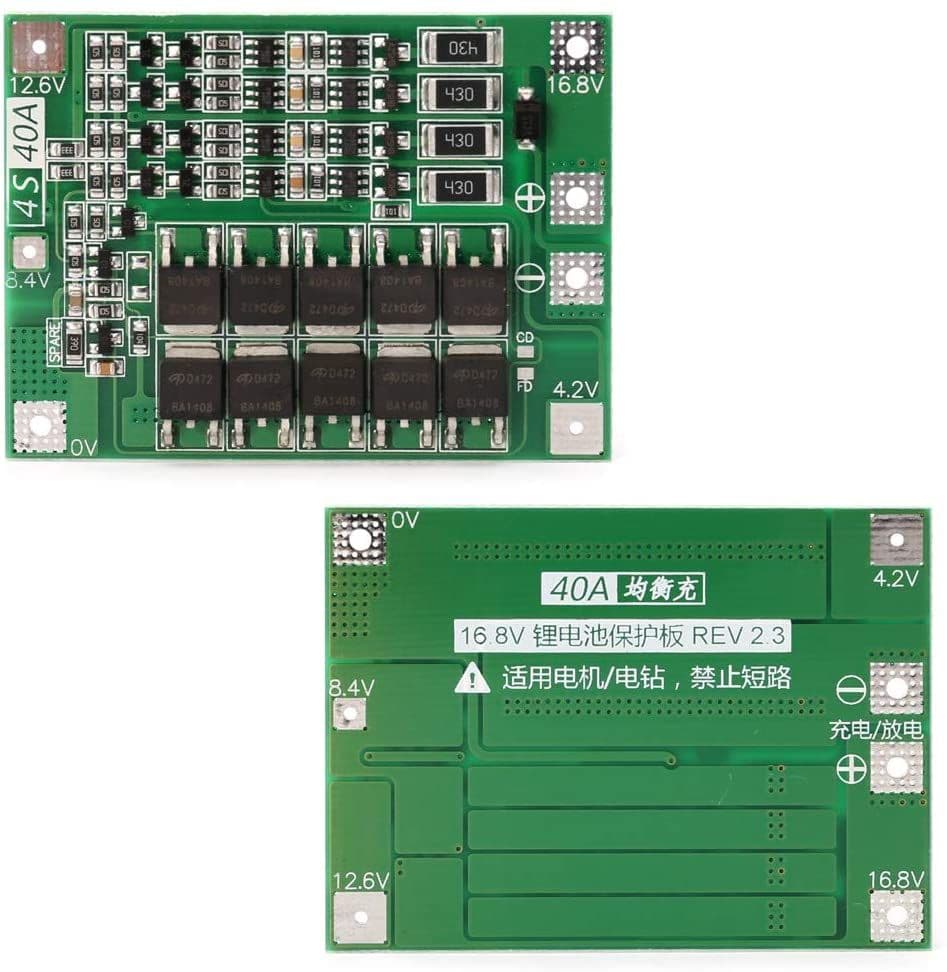 BMS Carte de protection 4S 40A 18650 