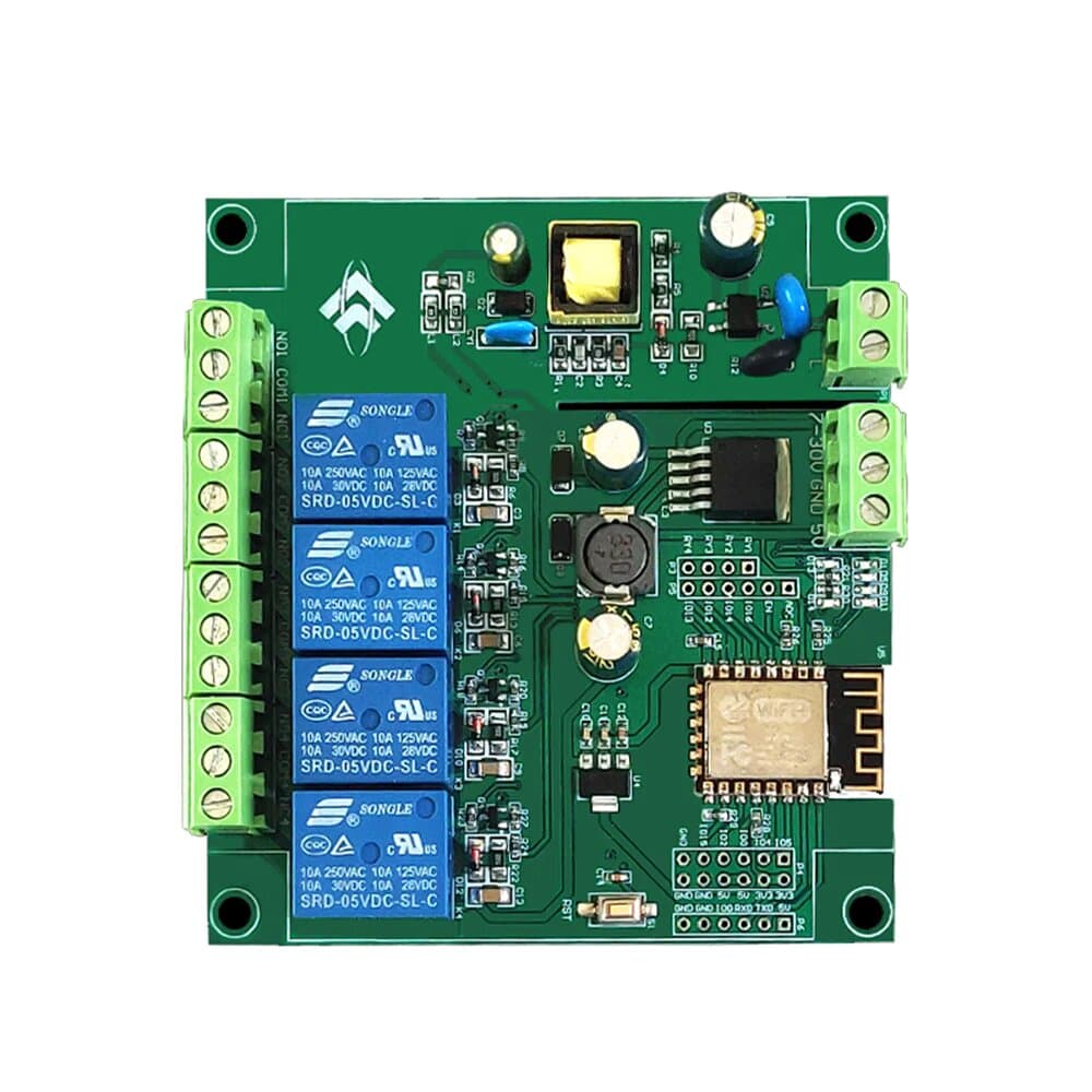 ESP-12F 5V/7-30V/220V 4 Channel Relay Board  — image 1