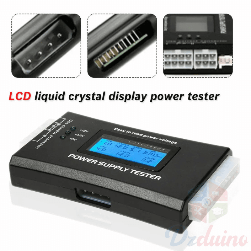جهاز اختبار إمداد الطاقة ATX مع شاشة LCD — image 1