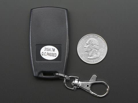 waterproof 4key remote controller 315Mhz — image 1